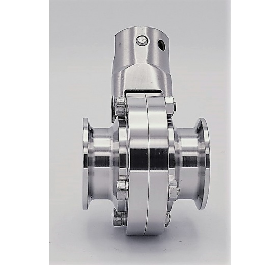 Stainless steel butterfly valves, CLAMP type C-C DN25 (collar 50.5mm)