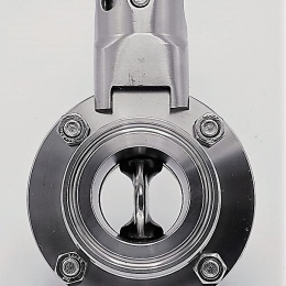 Stainless steel butterfly valves, CLAMP type C-C DN32 (collar 50.5mm)