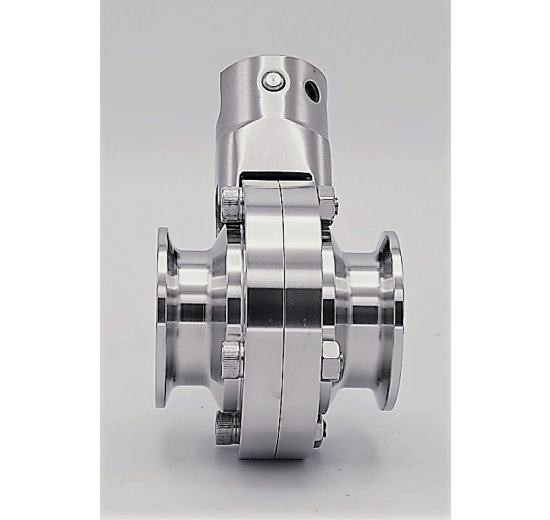 Stainless steel butterfly valves, CLAMP type C-C DN32 (collar 50.5mm)