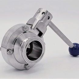 Stainless steel butterfly valves, CLAMP type C-C DN40 (collar 50.5mm)