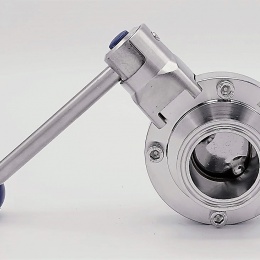 Stainless steel butterfly valves, CLAMP type C-C DN40 (collar 50.5mm)