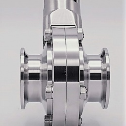 Stainless steel butterfly valves, CLAMP type C-C DN40 (collar 50.5mm)
