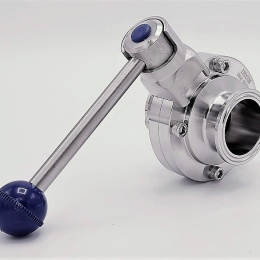 Stainless steel butterfly valves, CLAMP type C-C DN40 (collar 50.5mm)