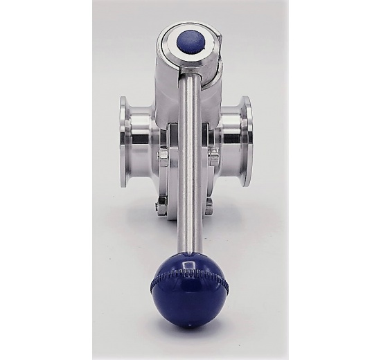 Stainless steel butterfly valves, CLAMP type C-C DN40 (collar 50.5mm)