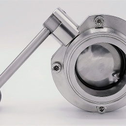 Stainless steel butterfly valves, CLAMP type C-C | DN65_180 (K91)