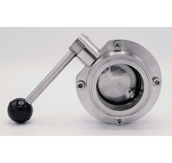 Stainless steel butterfly valves, CLAMP type C-C | DN65_180 (K91)