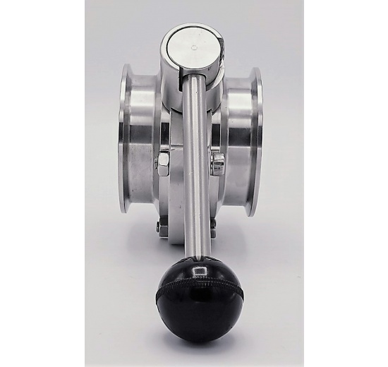 Stainless steel butterfly valves, CLAMP type C-C | DN65_180 (K91)