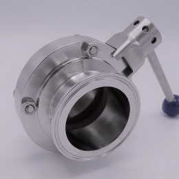 Stainless steel butterfly valves, CLAMP type C-C | DN65(K91)