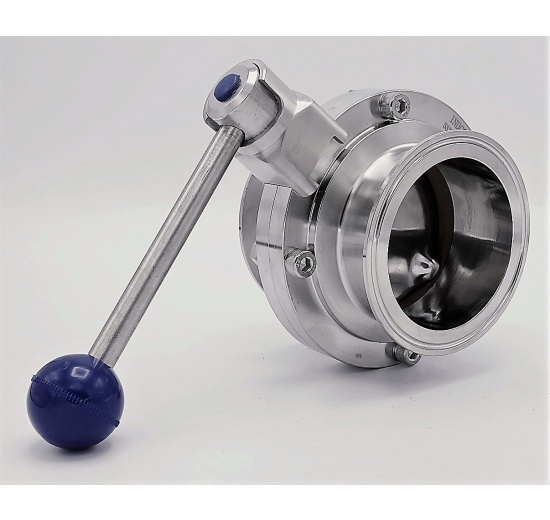 Stainless steel butterfly valves, CLAMP type C-C DN80(K106)