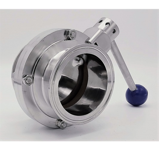 Stainless steel butterfly valves, CLAMP type C-C DN80(K106)