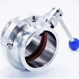 Stainless steel butterfly valves, clamped type C-C DN100 (collar 119mm)