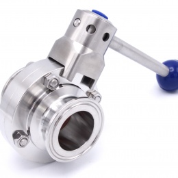 Stainless steel butterfly valves type C-C Sanitary process valve