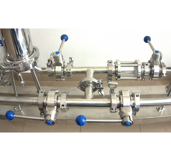 Stainless steel butterfly valves type C-C Sanitary process valve