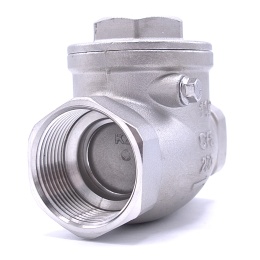 Stainless steel check valve, floating, threaded, 1 1/2"