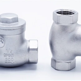 Stainless steel check valve, floating, threaded 1/2”