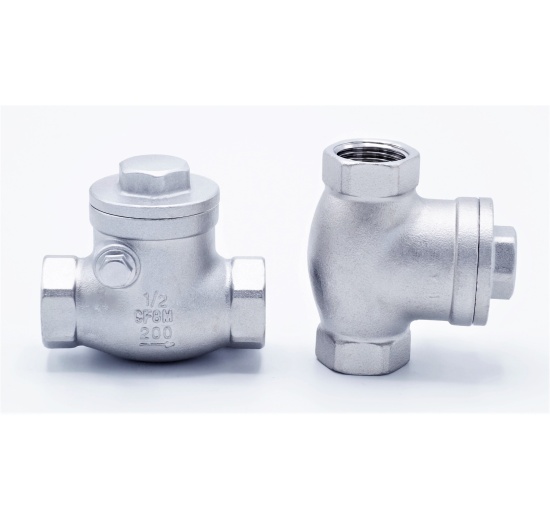 Stainless steel check valve, floating, threaded 1/2”