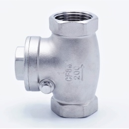 Stainless steel check valve, floating, threaded, 1"