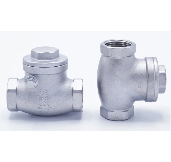 Stainless steel check valve, floating, threaded 3/4”