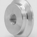 stainless steel  Clamp/Threaded Adapter_ Collar 50,5 mm_Inner Thread 1/4"(K50.5)