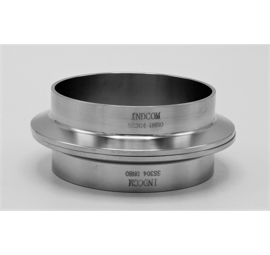 Stainless steel, Clamp Welded Ferrule DN80(K106)