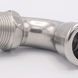 stainless steel Elbow 90°, Press Fittings, F/external thread 22 mm_3/4"