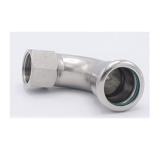 stainless steel Elbow 90°,Press Fittings, F/internal thread 22 mm_1/2"