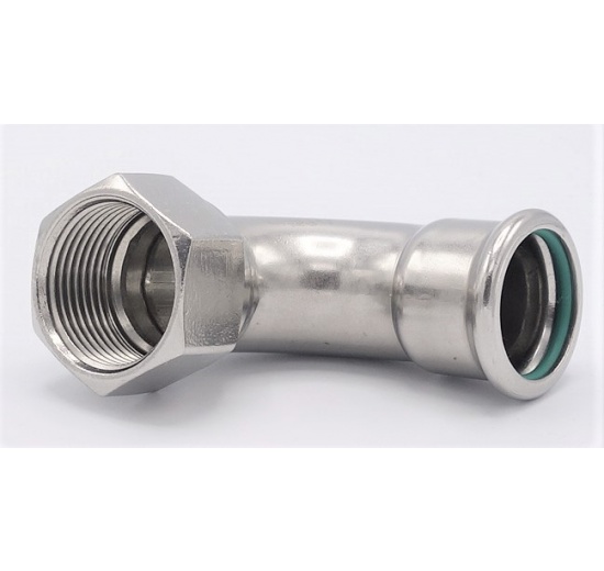 stainless steel Elbow 90°, Press Fittings, F/internal thread 28 mm_1"