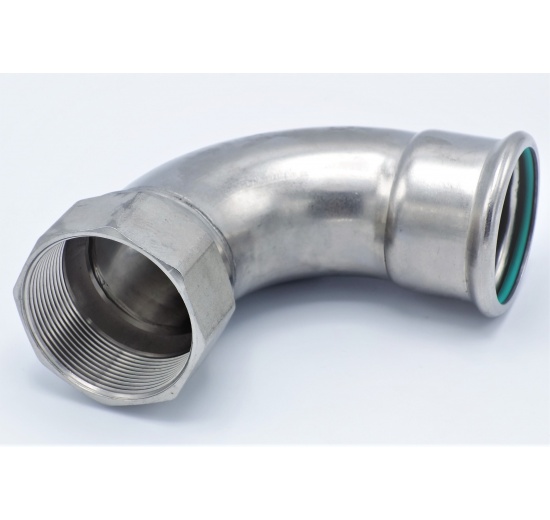stainless steel Elbow 90°, Press Fittings, F/internal thread 54 mm_2"