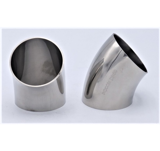 stainless steel Elbow Welded 45° DN50 (52x1,5mm)