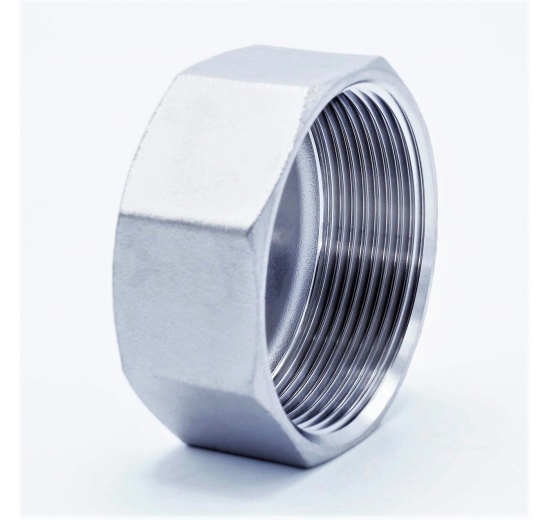 Stainless steel end cap, female thread, type 326