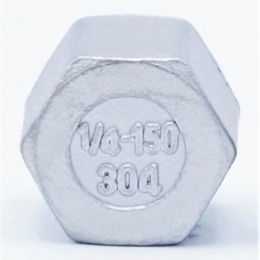 Stainless steel end cap, threaded, type 326 1/4"