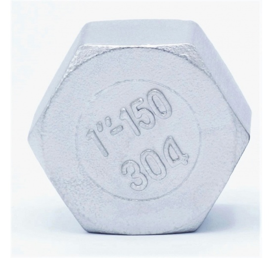 Stainless steel end cap, threaded, type 326 1"