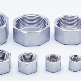 Stainless steel end cap, threaded, type 326