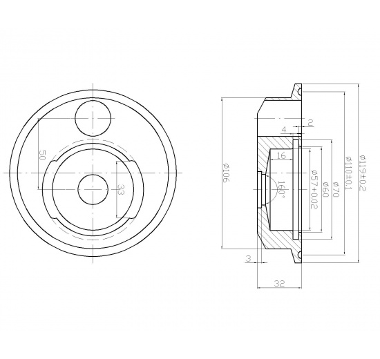 Stainless steel filter housing 10" beverage filtration
