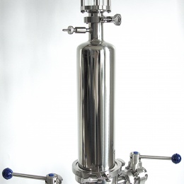 Stainless steel filter housing, candle filtration, food and beverage industry filtration equipment