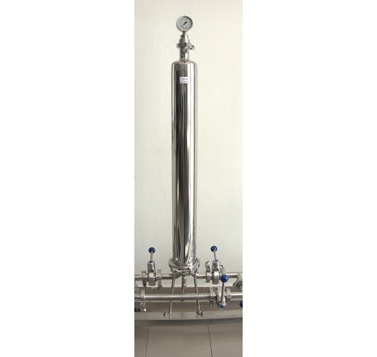 Stainless steel filter housing, candle filtration, food and beverage industry filtration equipment