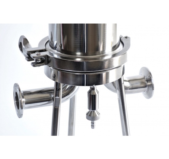 Stainless steel filter housing, candle filtration, food and beverage industry filtration equipment