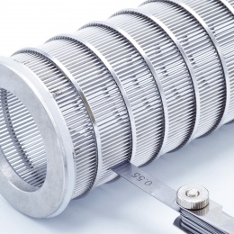 Stainless steel Filtration slotted sieve 0,5 mm for filter DN50