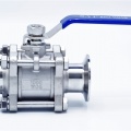 Stainless Steel Full Flow Ball Valve, 3-piece, CLAMP DN25 (K50.5)