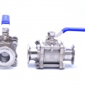 Stainless Steel Full Flow Ball Valve, 3-piece, CLAMP DN25 (K50.5)