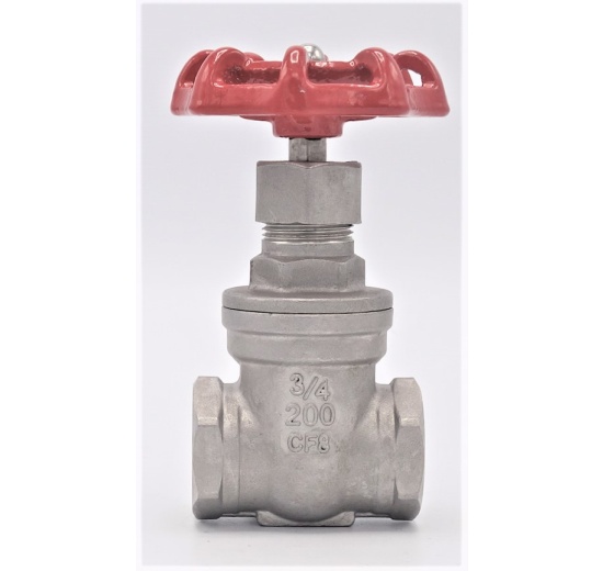 Stainless steel gate valve 3/4”