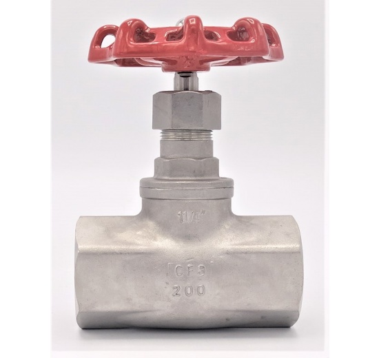 Stainless steel globe valve 1 1/4”