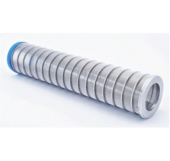 stainless steel inner filtration slotted sieve 0,3 mm for wort filter DN50