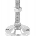 Stainless steel legs, height adjustable, with joint D100 M20 100 mm