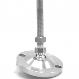 Stainless steel legs, height adjustable, with joint D100 M20 100 mm