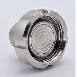 Stainless steel manometer with separating membrane DIN 11851, dial 100 mm | nut DN25