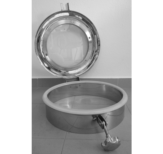Stainless steel Non-pressure manhole with sight glass | DN400