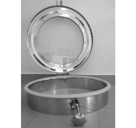 stainless steel Non-pressure manhole with sight glass | DN500