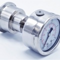 Stainless Steel Pressure Gauge 63 mm (back connection) with Separating Diaphragm-CLAMP | 0-2,5 bar, (clamp-50,5mm)
