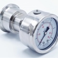 Stainless Steel Pressure Gauge 63 mm (back connection) with Separating Diaphragm-CLAMP 0-6 bar, (clamp-50,5mm)